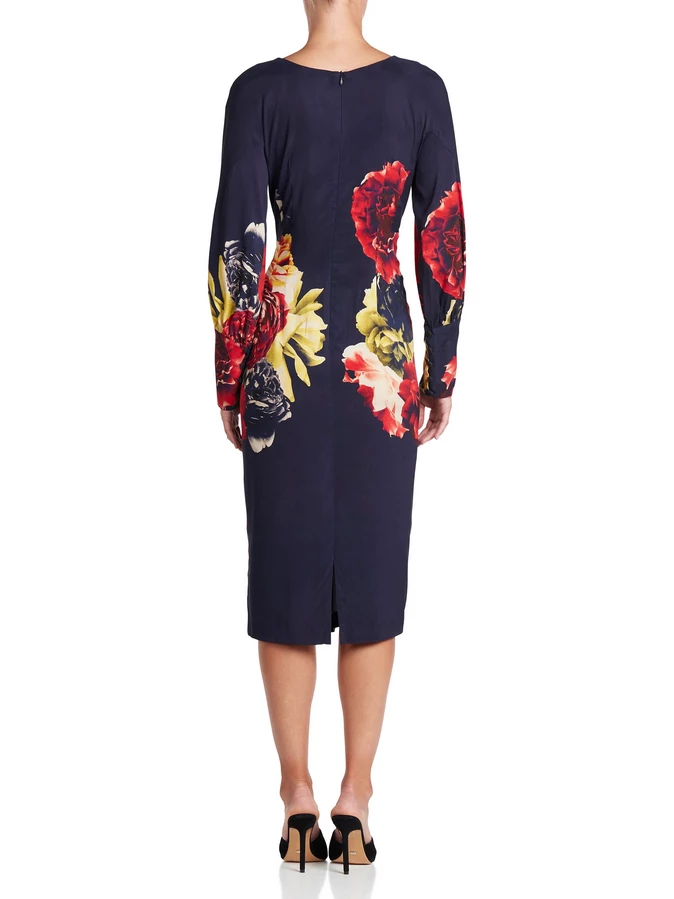 Moss And Spy Moss & Spy - Bouquet Shift Dress - Red Violet 5 Moss And Spy Moss & Spy - Bouquet Shift Dress - Red Violet