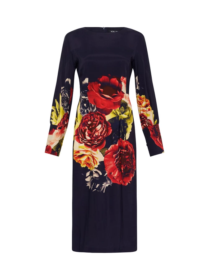 Moss And Spy Moss & Spy - Bouquet Shift Dress - Red Violet 7 Moss And Spy Moss & Spy - Bouquet Shift Dress - Red Violet