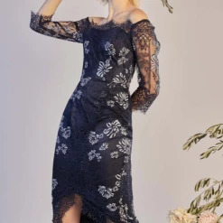 Moss And Spy SALE - Moss & Spy - Rita Dress - Ink/ Pale Blue