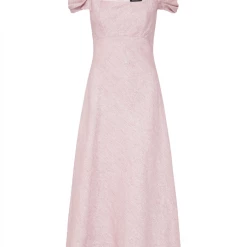 Moss And Spy Moss & Spy - Ingrid Cap Sleeve Dress - Pink Metallic