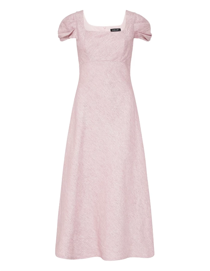 Moss And Spy Moss & Spy - Ingrid Cap Sleeve Dress - Pink Metallic 4 Moss And Spy Moss & Spy - Ingrid Cap Sleeve Dress - Pink Metallic