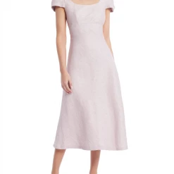 Moss And Spy Moss & Spy - Ingrid Cap Sleeve Dress - Pink Metallic 9 Moss And Spy Moss & Spy - Ingrid Cap Sleeve Dress - Pink Metallic