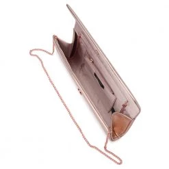 Olga Berg - Rose Gold Harper Slim Metallic Foldover - OB4650