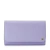 Olga Berg - Lavender Annabelle Saffiano Fold Over Clutch OB4733 1 Olga Berg - Lavender Annabelle Saffiano Fold Over Clutch OB4733
