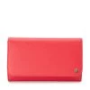 Olga Berg - Orange Tangerine Annabelle Saffiano Fold Over Clutch OB4733