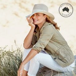 Canopy Bay By Deborah Hutton - Hat - Peta - Mix Camel Ivory 12 Canopy Bay By Deborah Hutton - Hat - Peta - Mix Camel Ivory