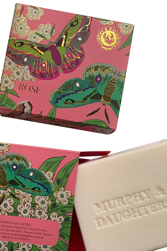 Murphy & Daughters - Rose - Boxed Soap 3 Murphy & Daughters - Rose - Boxed Soap