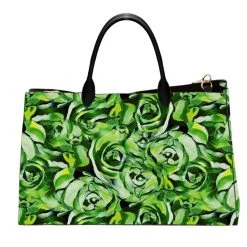 Curate By Trelise Cooper - Rose Before Bro's Tote Bag - Green Roses