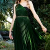 Sacha Drake - Bala Pleated Dress - Emerald Pleat 1 Sacha Drake - Bala Pleated Dress - Emerald Pleat