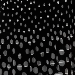 Sacha Drake - Cumulous Puff Sleeve Dress - Black White Mesh Spot