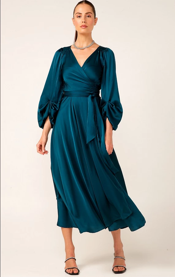 Sacha Drake - Dimmi Wrap Dress - Peacock 5 Sacha Drake - Dimmi Wrap Dress - Peacock