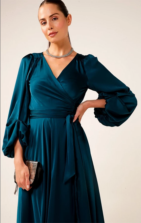 Sacha Drake - Dimmi Wrap Dress - Peacock 6 Sacha Drake - Dimmi Wrap Dress - Peacock