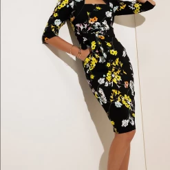Sacha Drake - Walking On Sunshine Dress - Black Lemon Floral