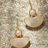 Tea Lily Eb & Ive - Lustre Stone Earring Pearl 2471402