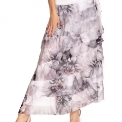 Imagine - Granite Silk Melora Skirt 10MM2272 Imagine Fashion Linen & Silk