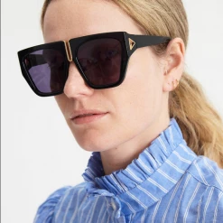 Karen Walker - Sunglasses - Double Trouble - Black