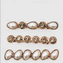 Morgan & Taylor - Pearl Diamante Mathilde Hair Clip Set MC089