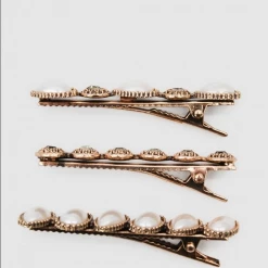 Morgan & Taylor - Pearl Diamante Mathilde Hair Clip Set MC089