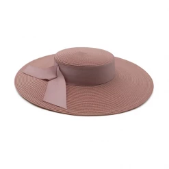 Morgan & Taylor - Blush Leya Boater With Ribbon Trim HM763