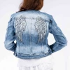The Italian Closet - Denim Heaven Jacket With Angel Wing Back