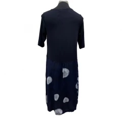 SALE - Foil - Dyeing Art Dress - Navy Mix Foil Clothing