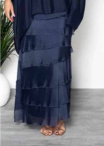 Imagine - Navy Flapper Fifi Silk Skirt 10IM2272 6 Imagine - Navy Flapper Fifi Silk Skirt 10IM2272