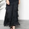 Imagine - Graphite Flapper Fifi Silk Skirt 10IM2272G