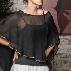 Imagine Fashion Linen & Silk Imagine - Granite Flavia Silk Top 10IM3679G 9 Imagine Fashion Linen & Silk Imagine - Granite Flavia Silk Top 10IM3679G