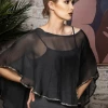 Imagine Fashion Linen & Silk Imagine - Granite Flavia Silk Top 10IM3679G