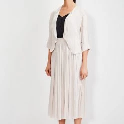 Verge - Juggle Skirt - Oyster 6912FN Verge + Lilac & Sage