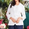 Verge + Lilac & Sage Verge - Serenity Blazer - White 7781BR