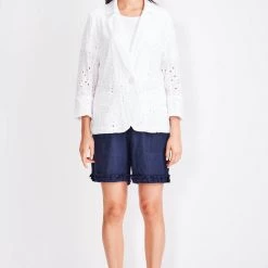 Verge + Lilac & Sage Verge - Serenity Blazer - White 7781BR