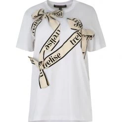 Trelise Cooper - BOW TOX T-Shirt - White Trelise Cooper & Curate 12 Trelise Cooper - BOW TOX T-Shirt - White Trelise Cooper & Curate