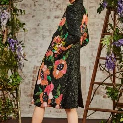 SALE - Trelise Cooper - Coat Of Many Colours - Black Floral Trelise Cooper & Curate