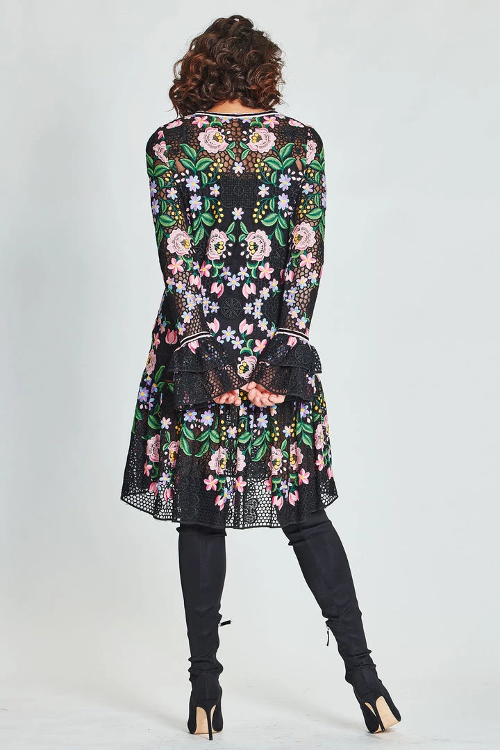 Trelise Cooper - Frilled About It Dress - Black Floral Trelise Cooper & Curate