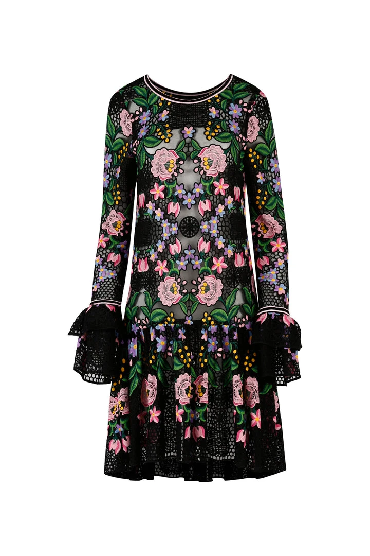 Trelise Cooper - Frilled About It Dress - Black Floral Trelise Cooper & Curate