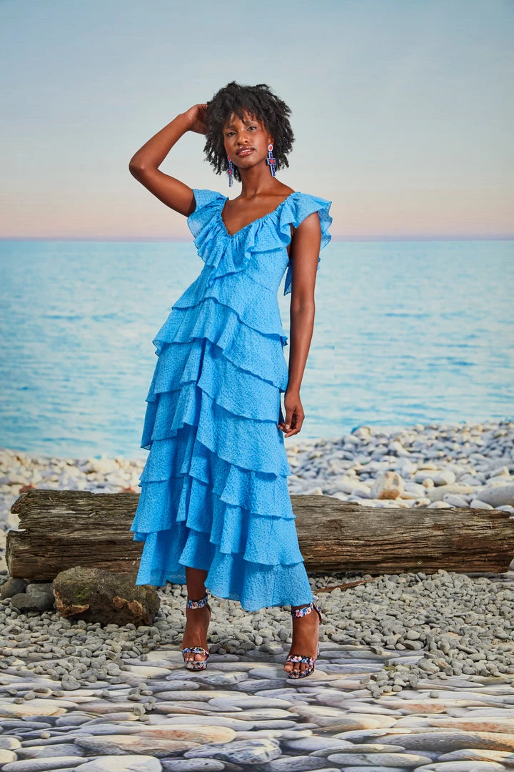 SALE - Trelise Cooper - Tier She Comes Dress - Cornflower Blue Trelise Cooper & Curate 7 SALE - Trelise Cooper - Tier She Comes Dress - Cornflower Blue Trelise Cooper & Curate