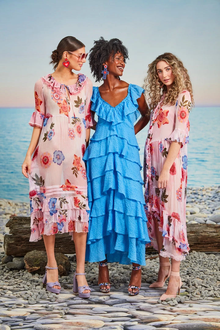 SALE - Trelise Cooper - Tier She Comes Dress - Cornflower Blue Trelise Cooper & Curate 9 SALE - Trelise Cooper - Tier She Comes Dress - Cornflower Blue Trelise Cooper & Curate