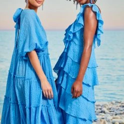 SALE - Trelise Cooper - Tier She Comes Dress - Cornflower Blue Trelise Cooper & Curate 14 SALE - Trelise Cooper - Tier She Comes Dress - Cornflower Blue Trelise Cooper & Curate