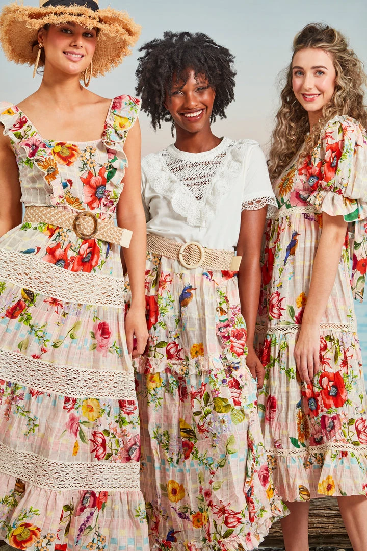 Trelise Cooper & Curate Trelise Cooper - No Place I'D Gather Be Skirt - Blush Floral 6 Trelise Cooper & Curate Trelise Cooper - No Place I'D Gather Be Skirt - Blush Floral