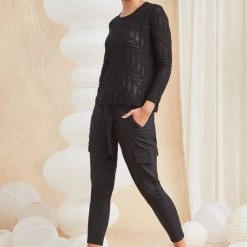 Verge - Acrobat Black Soft Cargo Pant 7510LW