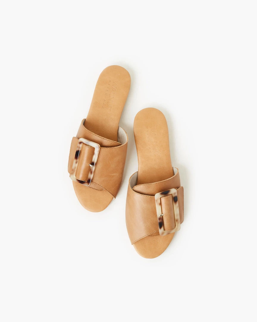 Grandco Boho Accessories SALE - Walnut - Venus Leather Slide - Tan 5 Grandco Boho Accessories SALE - Walnut - Venus Leather Slide - Tan