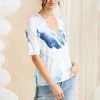 Verge + Lilac & Sage SALE - Verge - Watercolour Sweater - Blue 7740BR
