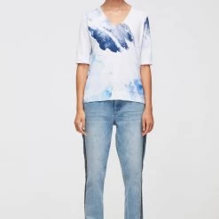 Verge + Lilac & Sage SALE - Verge - Watercolour Sweater - Blue 7740BR