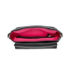 Elms & King Arlington Milne - Zara Saddle Bag- Black Pebble