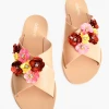 Jaase SALE - Adorne - Flower Detail Crossover Slides