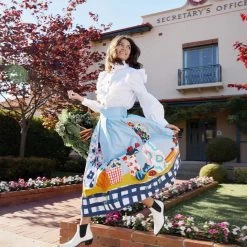 Binny - 'THE C.W.A.' Pintuck & Ruffle Trim Cotton Poplin Shirt With Fruit & Vegetable Buttons 12 Binny - 'THE C.W.A.' Pintuck & Ruffle Trim Cotton Poplin Shirt With Fruit & Vegetable Buttons