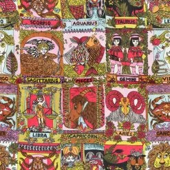 SALE - Binny - "AQUARIUS." Star Signs 100% Cotton Jersey Zodiac Print Tee SIZE 16 LAST ONE