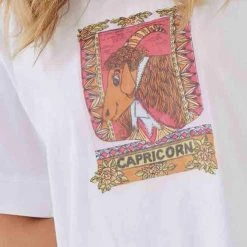 SALE - Binny - "CAPRICORN." Star Signs 100% Cotton Jersey Zodiac Print Tee 9 SALE - Binny -