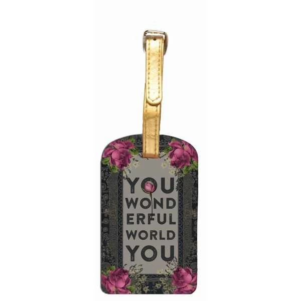 Papaya Art Wonderful World Luggage Tag